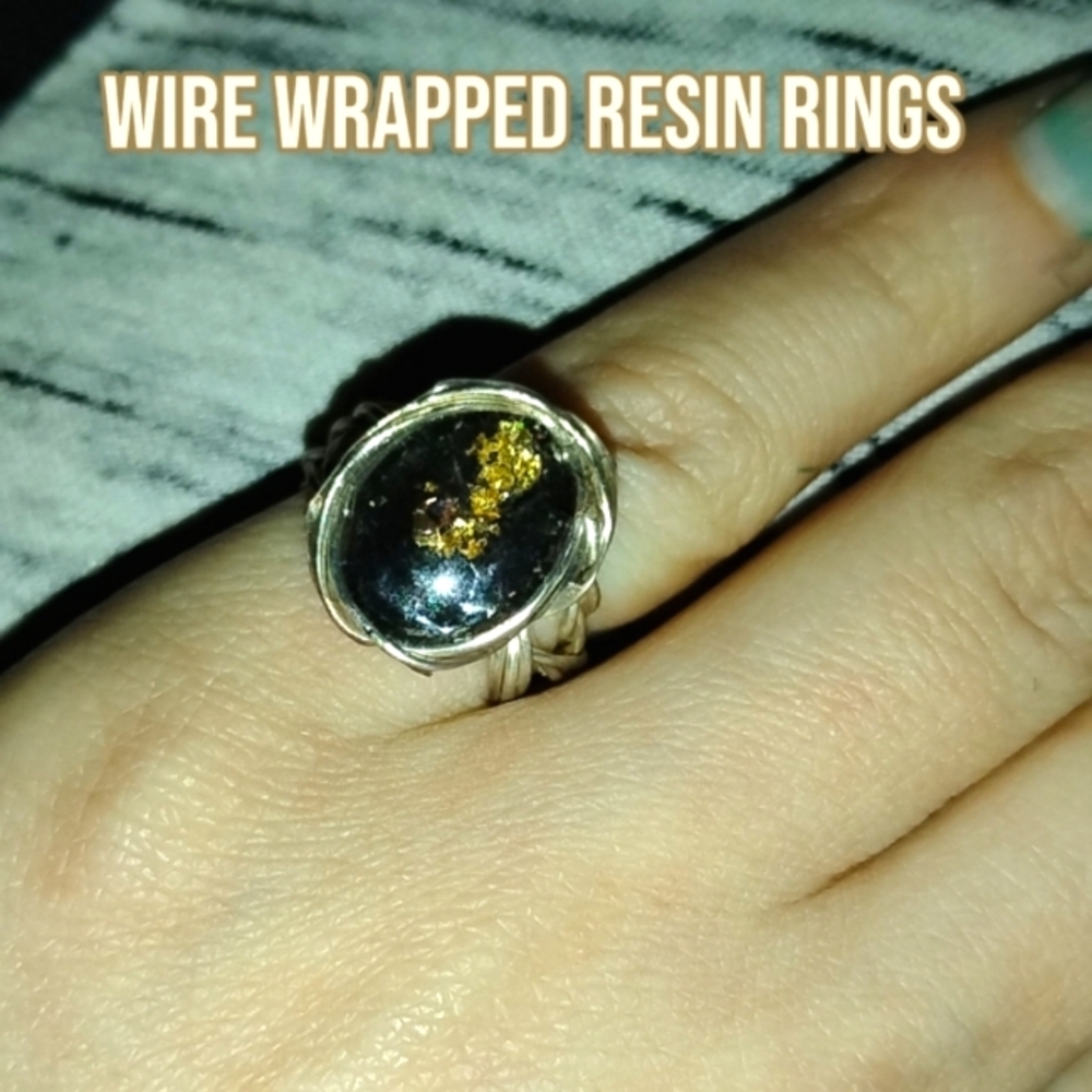 Wire wrapped rings